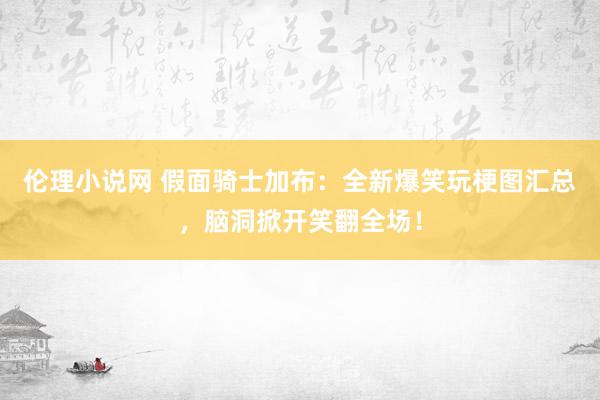 伦理小说网 假面骑士加布：全新爆笑玩梗图汇总，脑洞掀开笑翻全场！