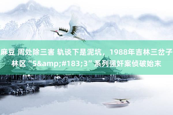 麻豆 周处除三害 轨谈下是泥坑，1988年吉林三岔子林区“5&#183;3”系列强奸案侦破始末