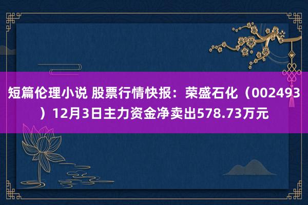 短篇伦理小说 股票行情快报：荣盛石化（002493）12月3日主力资金净卖出578.73万元