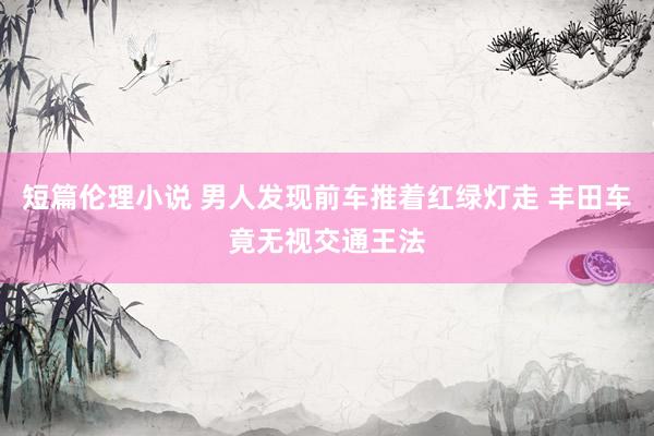 短篇伦理小说 男人发现前车推着红绿灯走 丰田车竟无视交通王法