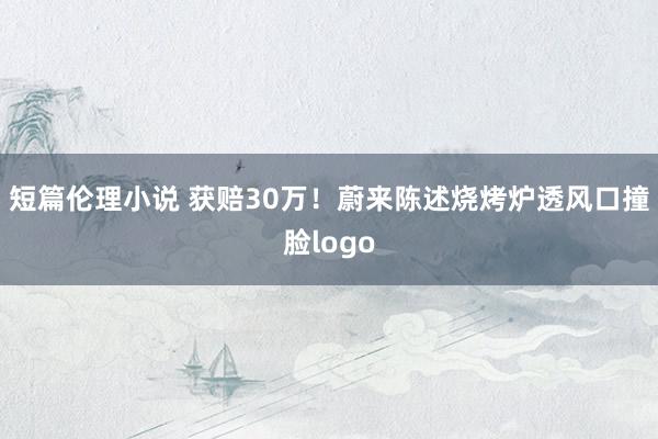 短篇伦理小说 获赔30万！蔚来陈述烧烤炉透风口撞脸logo