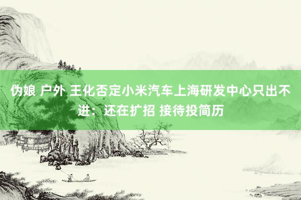 伪娘 户外 王化否定小米汽车上海研发中心只出不进：还在扩招 接待投简历