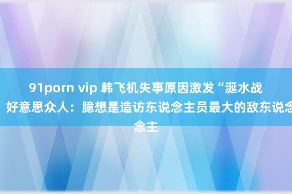 91porn vip 韩飞机失事原因激发“涎水战”，好意思众人：臆想是造访东说念主员最大的敌东说念主