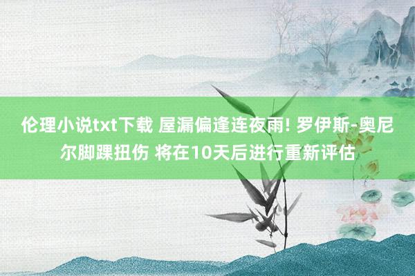 伦理小说txt下载 屋漏偏逢连夜雨! 罗伊斯-奥尼尔脚踝扭伤 将在10天后进行重新评估