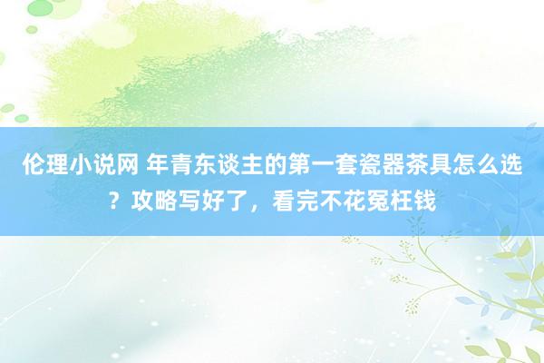 伦理小说网 年青东谈主的第一套瓷器茶具怎么选？攻略写好了，看完不花冤枉钱