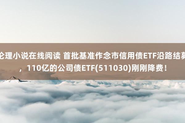 伦理小说在线阅读 首批基准作念市信用债ETF沿路结募，110亿的公司债ETF(511030)刚刚降费！