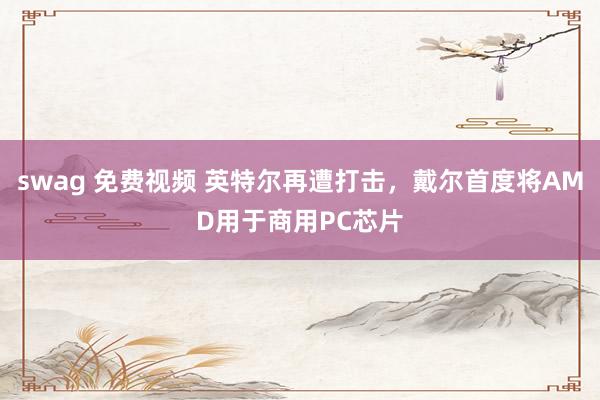 swag 免费视频 英特尔再遭打击，戴尔首度将AMD用于商用PC芯片