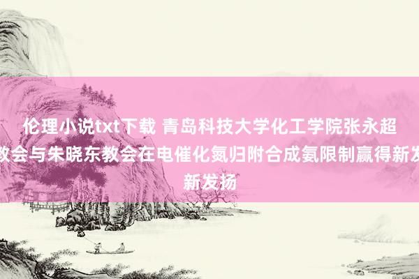 伦理小说txt下载 青岛科技大学化工学院张永超副教会与朱晓东教会在电催化氮归附合成氨限制赢得新发扬
