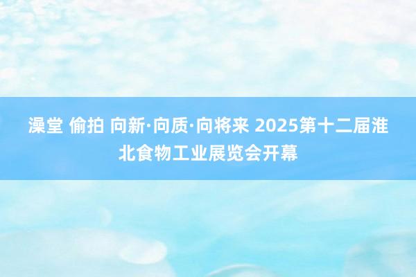 澡堂 偷拍 向新·向质·向将来 2025第十二届淮北食物工业展览会开幕