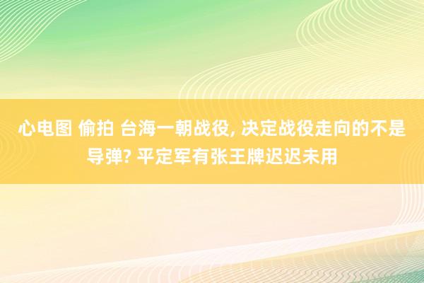 心电图 偷拍 台海一朝战役， 决定战役走向的不是导弹? 平定军有张王牌迟迟未用