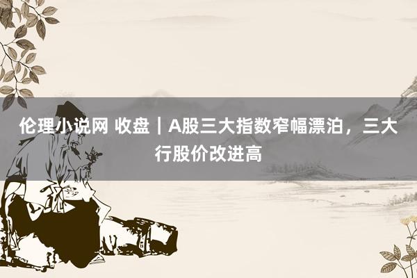 伦理小说网 收盘｜A股三大指数窄幅漂泊，三大行股价改进高